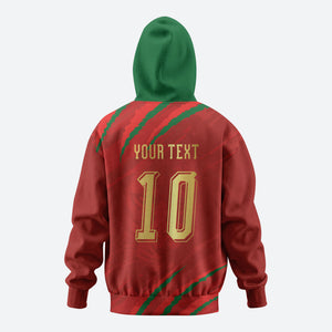 Custom Morocco National Football Hoodie Atlas Lions-Claws