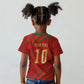 Custom Morocco National Football Kid T shirt Atlas Lions-Claws