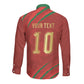 Custom Morocco National Football Long Sleeve Button Shirt Atlas Lions-Claws
