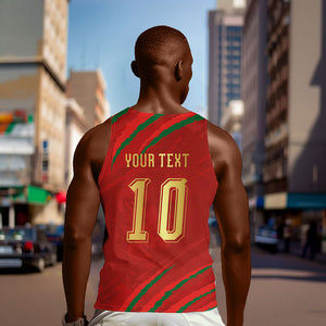 Custom Morocco National Football Men Tank Top Atlas Lions-Claws