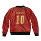 Custom Morocco National Football Sleeve Zip Bomber Jacket Atlas Lions-Claws