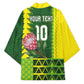 Custom South Africa National Football Kimono King Protea with African Tribal Geometric Pattern Culture Art