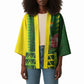 Custom South Africa National Football Kimono King Protea with African Tribal Geometric Pattern Culture Art
