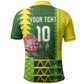 Custom South Africa National Football Polo Shirt King Protea with African Tribal Geometric Pattern Culture Art