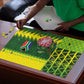 South Africa National Football Puzzle King Protea with African Tribal Geometric Pattern Culture Art