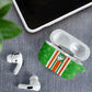 Cote d'Ivoire AirPods Case The Elephants with African Pattern Stripes