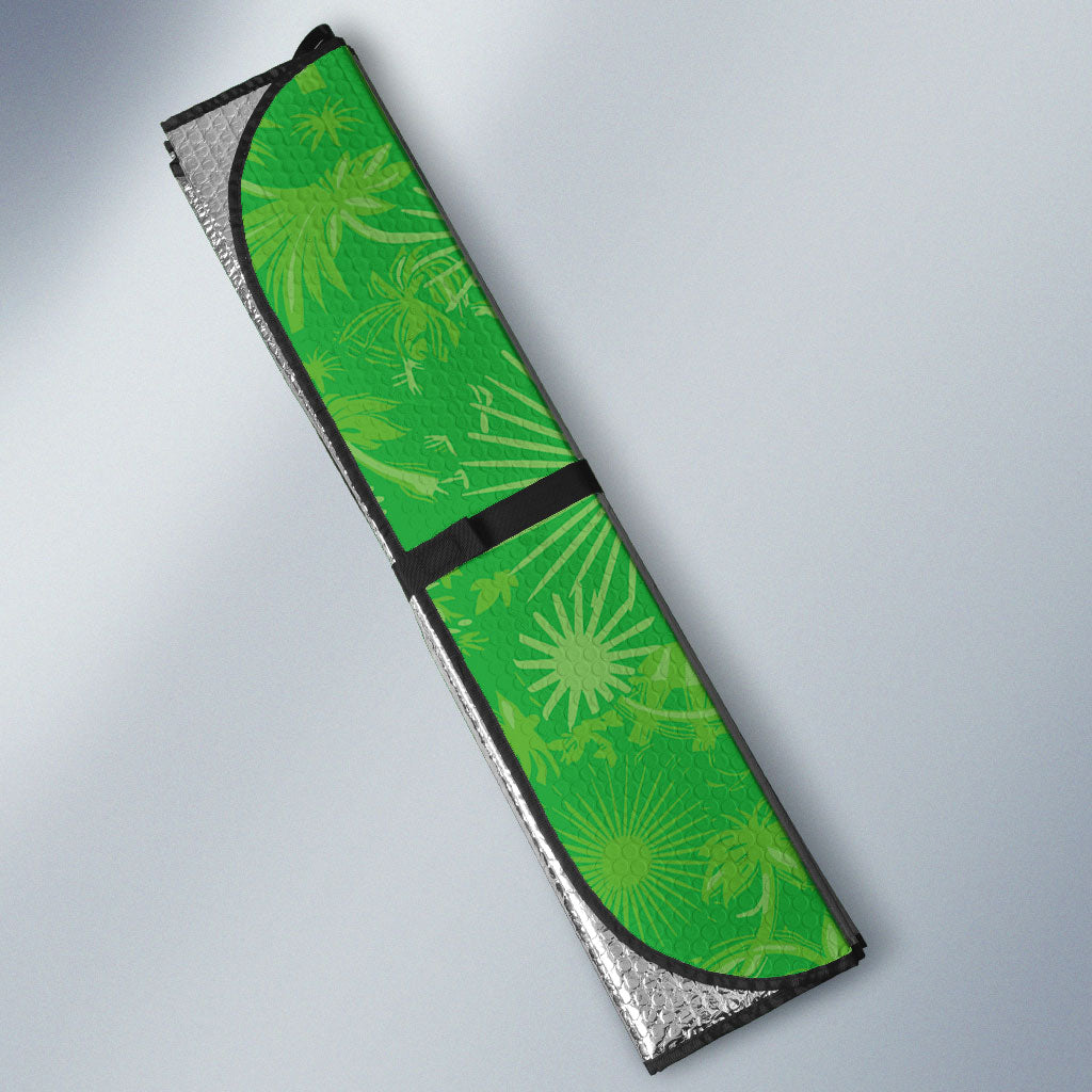 Cote d'Ivoire Auto Sun Shade The Elephants with African Pattern Stripes