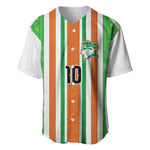 Custom Cote d'Ivoire Baseball Jersey The Elephants with African Pattern Stripes