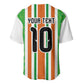 Custom Cote d'Ivoire Baseball Jersey The Elephants with African Pattern Stripes