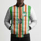Custom Cote d'Ivoire Bomber Puffer Jacket The Elephants with African Pattern Stripes