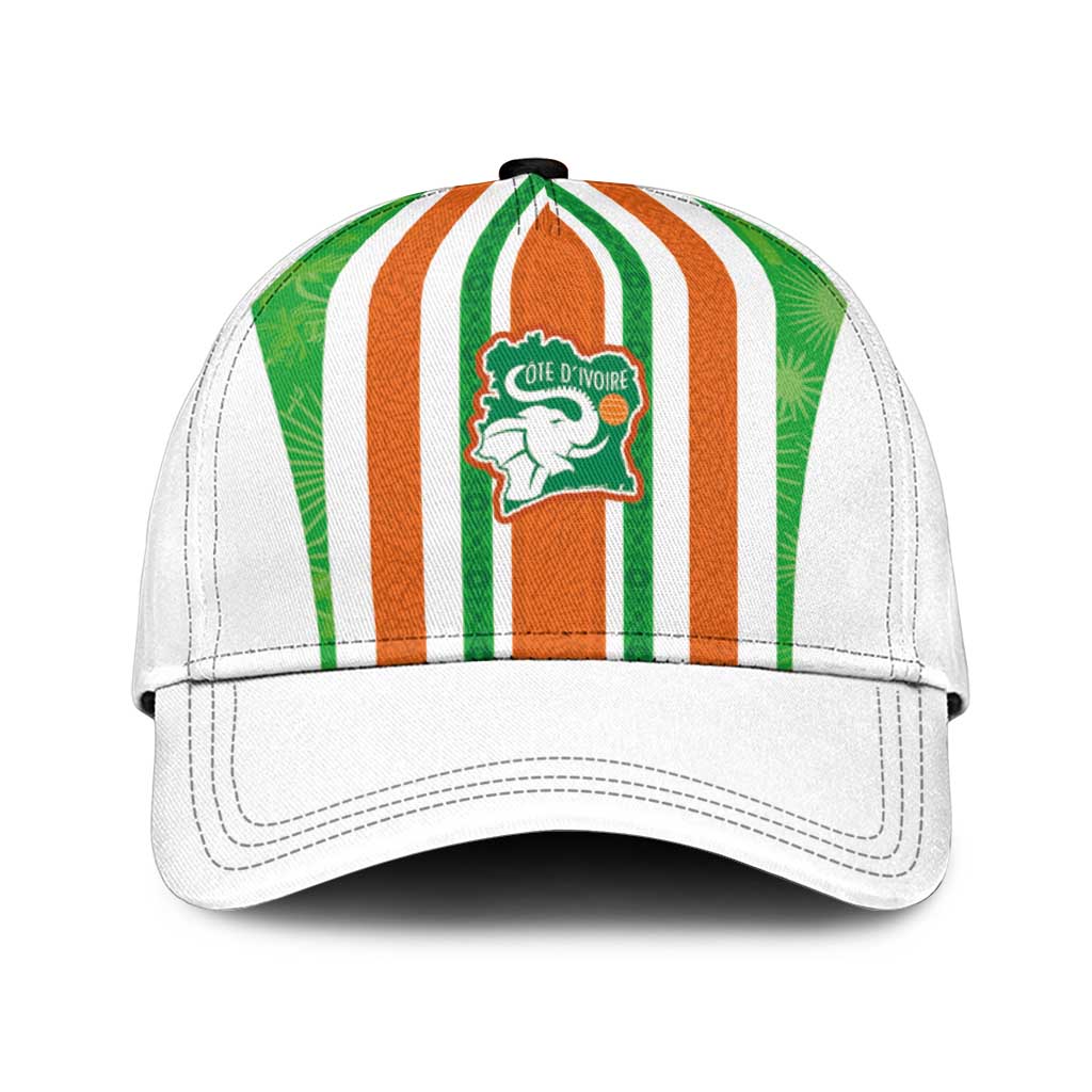 Côte d'Ivoire Classic Cap The Elephants with African Pattern Stripes