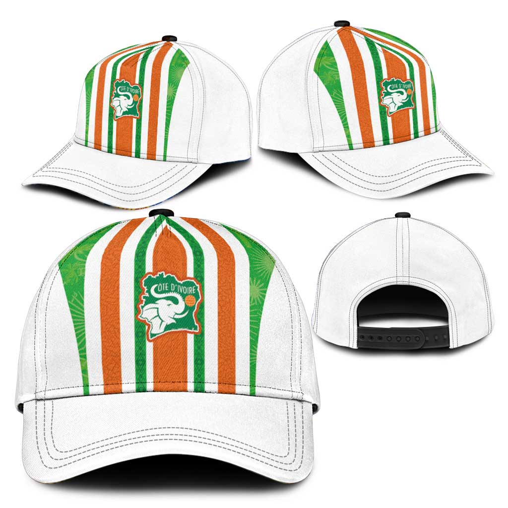 Côte d'Ivoire Classic Cap The Elephants with African Pattern Stripes