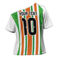 Custom Cote d'Ivoire Cross Shoulder Shirt The Elephants with African Pattern Stripes