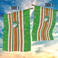 Cote d'Ivoire Garden Flag The Elephants with African Pattern Stripes