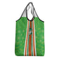 Cote d'Ivoire Grocery Bag The Elephants with African Pattern Stripes