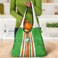 Cote d'Ivoire Grocery Bag The Elephants with African Pattern Stripes