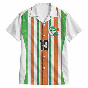 Custom Cote d'Ivoire Hawaiian Shirt The Elephants with African Pattern Stripes