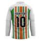 Custom Cote d'Ivoire Hockey Jersey The Elephants with African Pattern Stripes