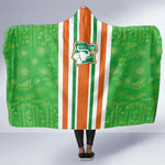 Cote d'Ivoire Hooded Blanket The Elephants with African Pattern Stripes