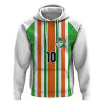 Custom Cote d'Ivoire Hoodie The Elephants with African Pattern Stripes