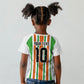Custom Cote d'Ivoire Kid T shirt The Elephants with African Pattern Stripes