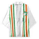 Custom Cote d'Ivoire Kimono The Elephants with African Pattern Stripes