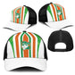 Côte d'Ivoire Mesh Trucker Cap The Elephants with African Pattern Stripes
