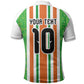 Custom Cote d'Ivoire Polo Shirt The Elephants with African Pattern Stripes