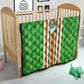 Cote d'Ivoire Quilt The Elephants with African Pattern Stripes