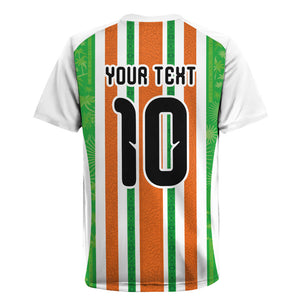Custom Cote d'Ivoire Rugby Jersey The Elephants with African Pattern Stripes