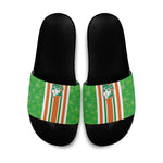 Cote d'Ivoire Slide Sandals The Elephants with African Pattern Stripes