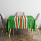 Cote d'Ivoire Tablecloth The Elephants with African Pattern Stripes