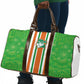 Cote d'Ivoire Travel Bag The Elephants with African Pattern Stripes