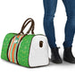 Cote d'Ivoire Travel Bag The Elephants with African Pattern Stripes