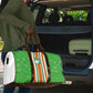 Cote d'Ivoire Travel Bag The Elephants with African Pattern Stripes