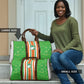 Cote d'Ivoire Travel Bag The Elephants with African Pattern Stripes
