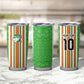 Custom Cote d'Ivoire Tumbler Cup The Elephants with African Pattern Stripes