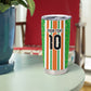 Custom Cote d'Ivoire Tumbler Cup The Elephants with African Pattern Stripes