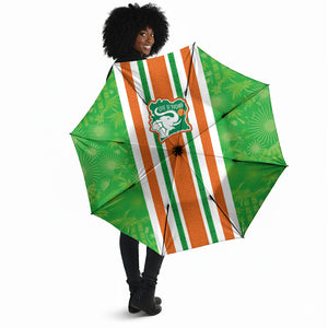Cote d'Ivoire Umbrella The Elephants with African Pattern Stripes