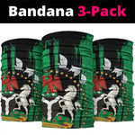 Nigeria Independence Day Neck Gaiter - National Seal Peace Dove - African Pattern LT03