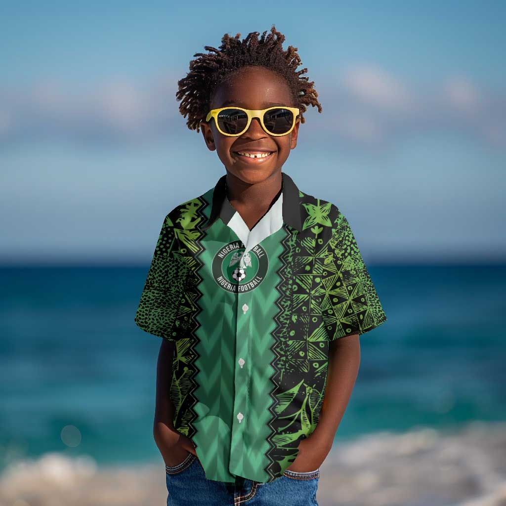 Custom Nigeria Football Kid Hawaiian Shirt Champions-Special Edition - African Pride