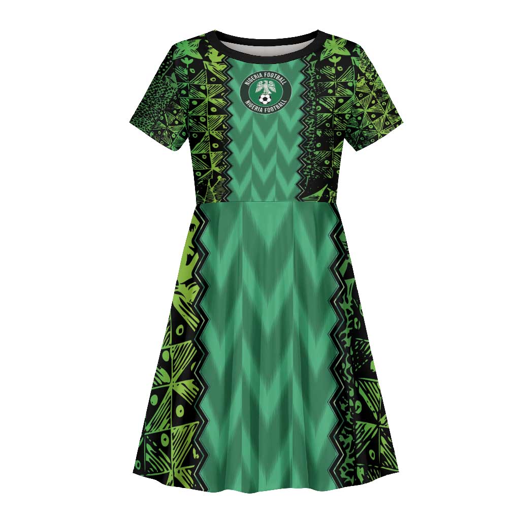 Custom Nigeria Football Kid Short Sleeve Dress Champions-Special Edition - African Pride