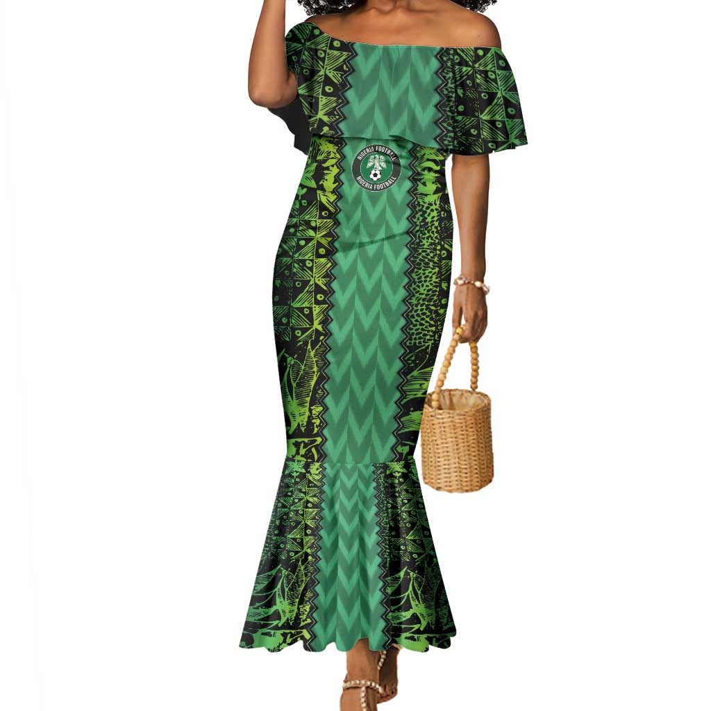 Custom Nigeria Football Mermaid Dress Champions-Special Edition - African Pride