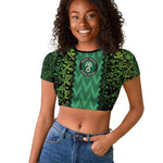 Custom Nigeria Football Raglan Cropped T shirt Champions-Special Edition - African Pride