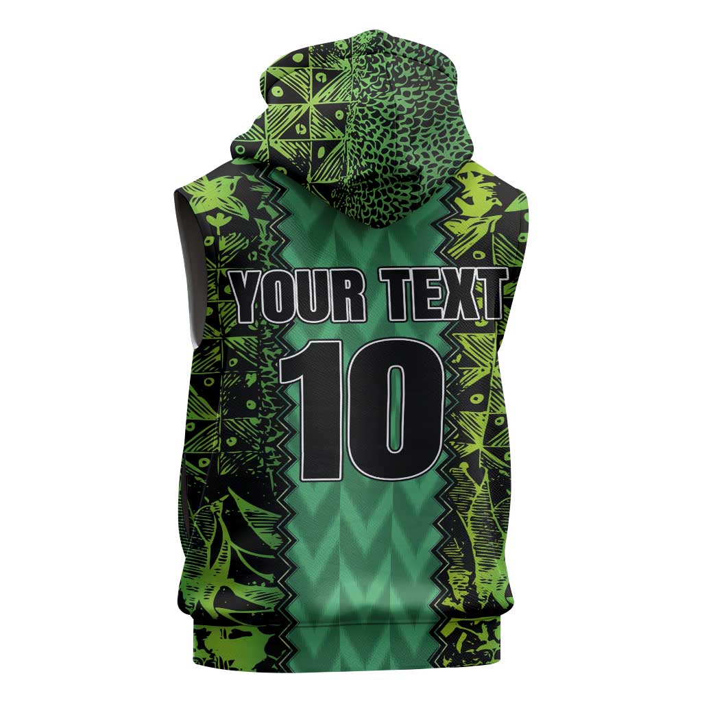 Custom Nigeria Football Sleeveless Hoodie Champions-Special Edition - African Pride