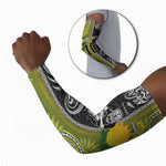 Custom Rugby New Zealand and South Africa Arm Sleeves Greatest Rivalry Silver Fern and Antelope
