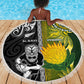 Rugby New Zealand and South Africa Beach Blanket Greatest Rivalry Silver Fern and Antelope