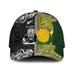 New Zealand and South Africa Rugby Classic Cap Greatest Rivalry-Silver Fern and Antelope