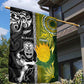 Rugby New Zealand and South Africa Garden Flag Greatest Rivalry Silver Fern and Antelope