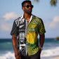 Custom Rugby New Zealand and South Africa Hawaiian Shirt Greatest Rivalry Silver Fern and Antelope